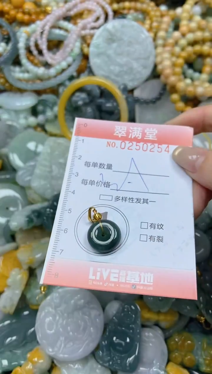 未镶嵌挂件翡翠闪购0250254