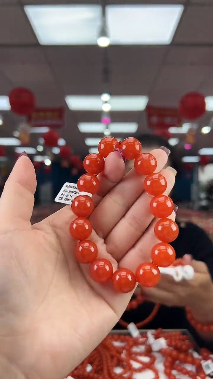 【闪购商品】南红玛瑙珠串未镶嵌多样发其一/14/HS9992273