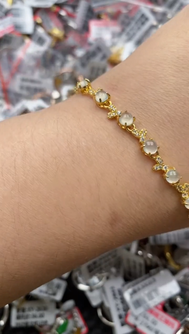 【闪购商品】翡翠戒指银S925镶嵌66666---1