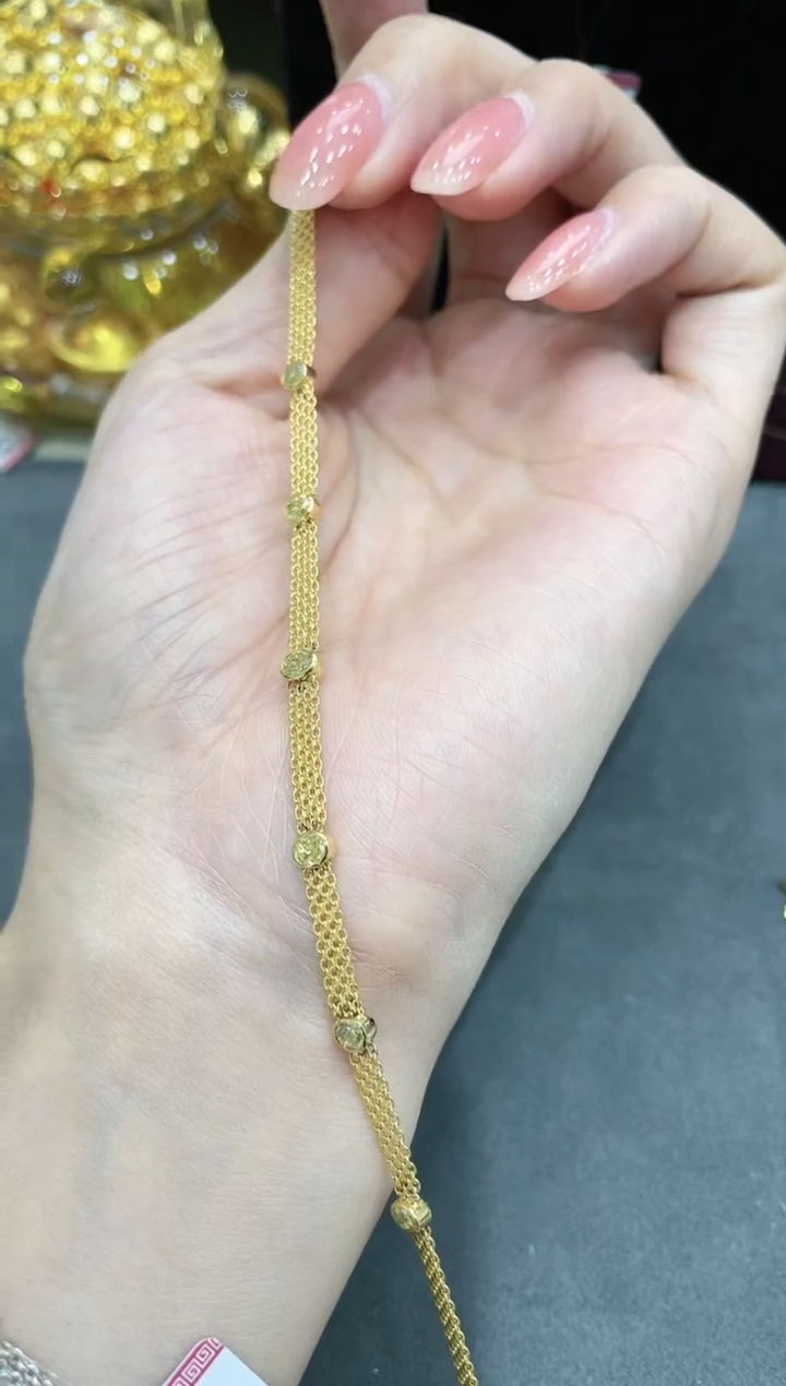 【闪购商品】手链18K金镶嵌钻石·