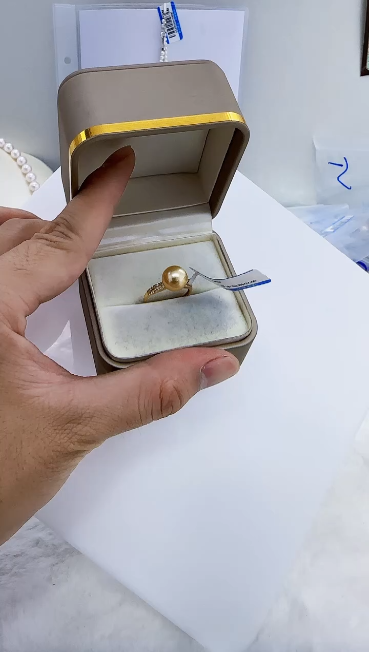 银S925镶嵌海水珍珠DA珍珠 j240