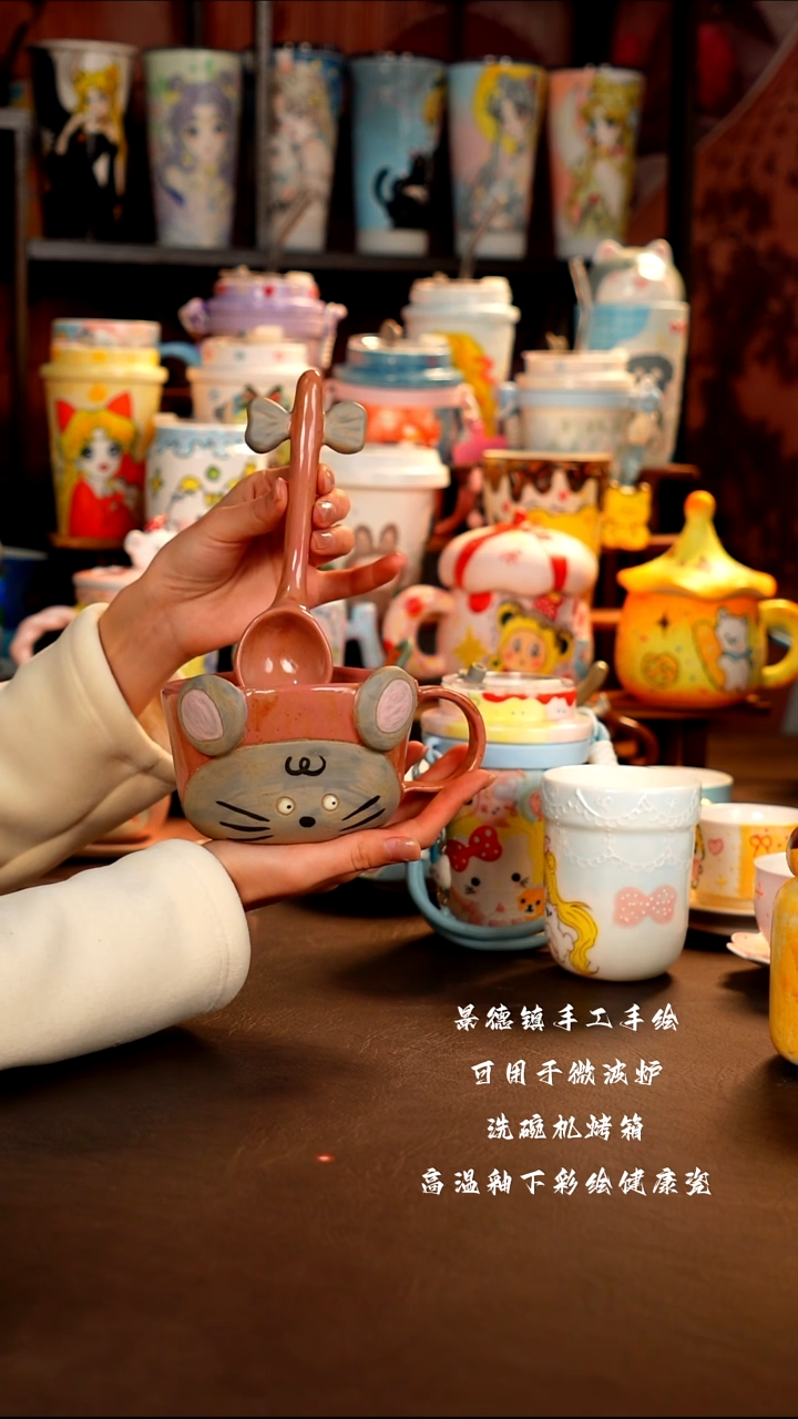 景德镇手工手绘杯杯