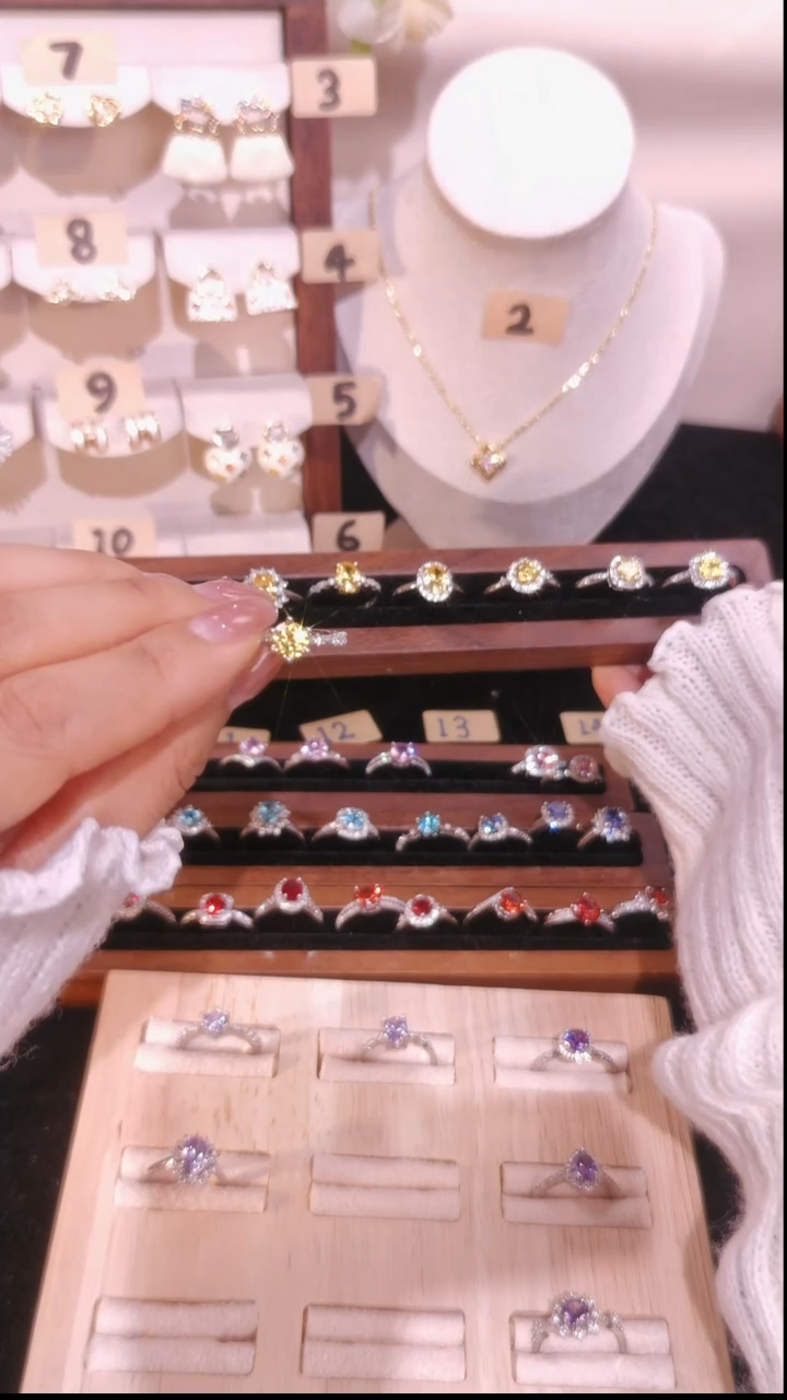 非金属无直播间同款戒指，黄色