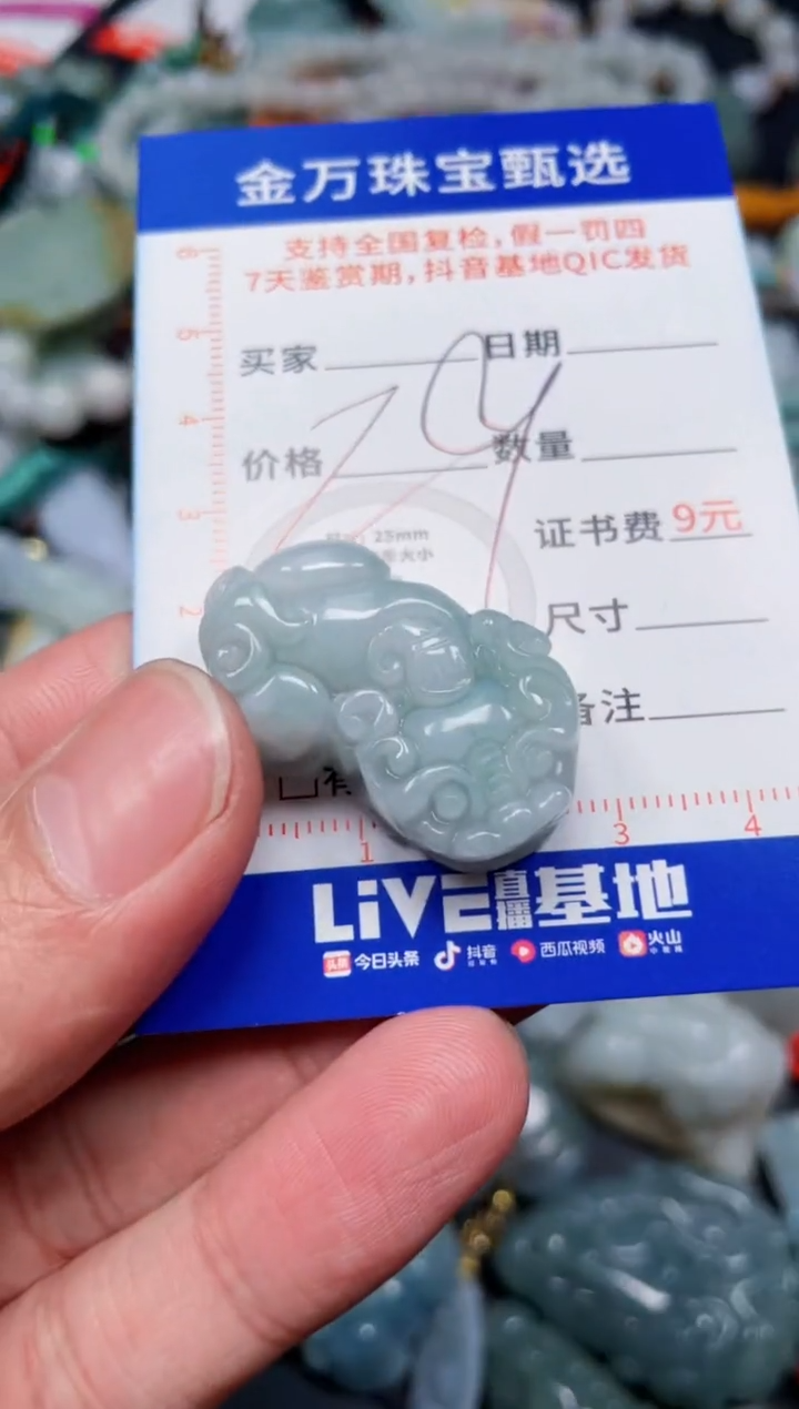 【闪购商品】翡翠颈饰未镶嵌天然翡翠a货