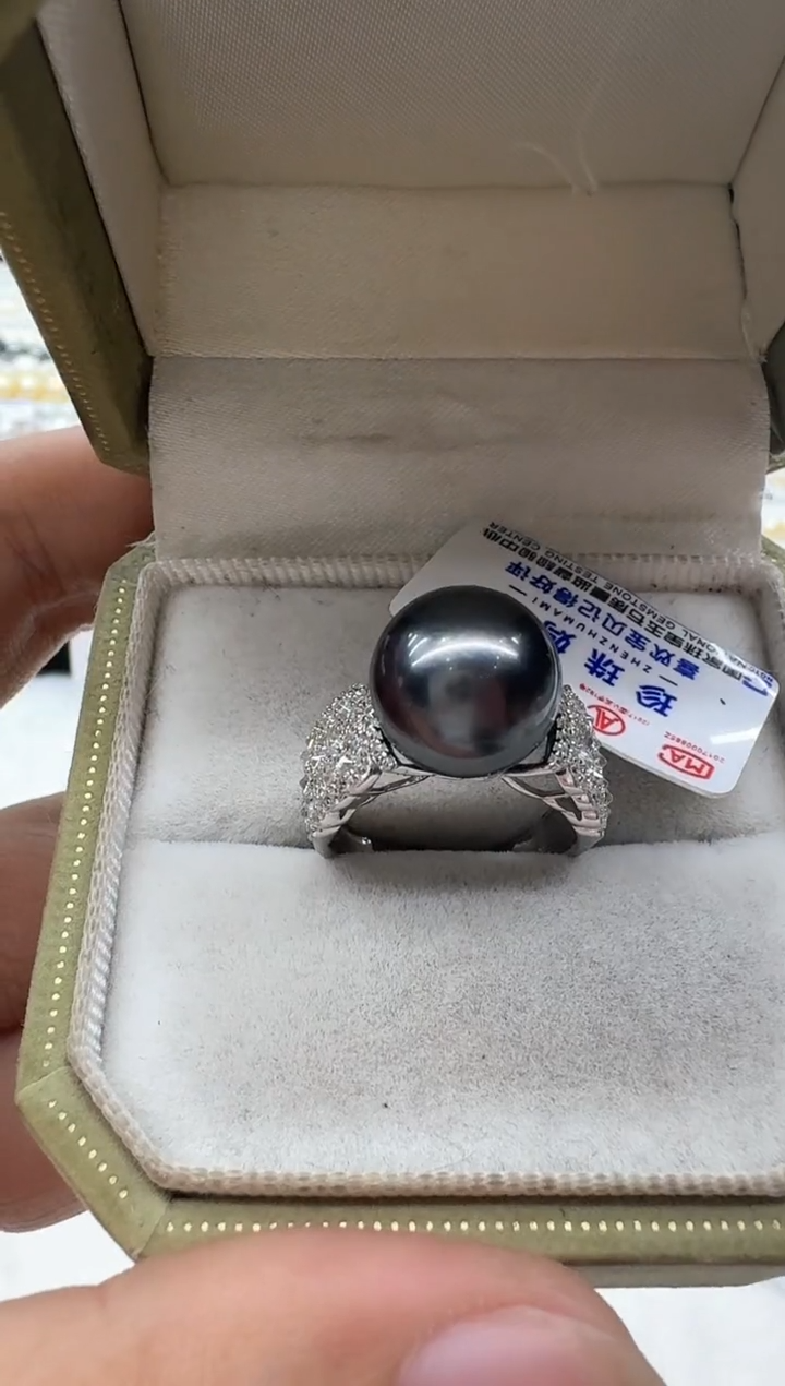【闪购商品】海水珍珠戒指银S925镶嵌清货