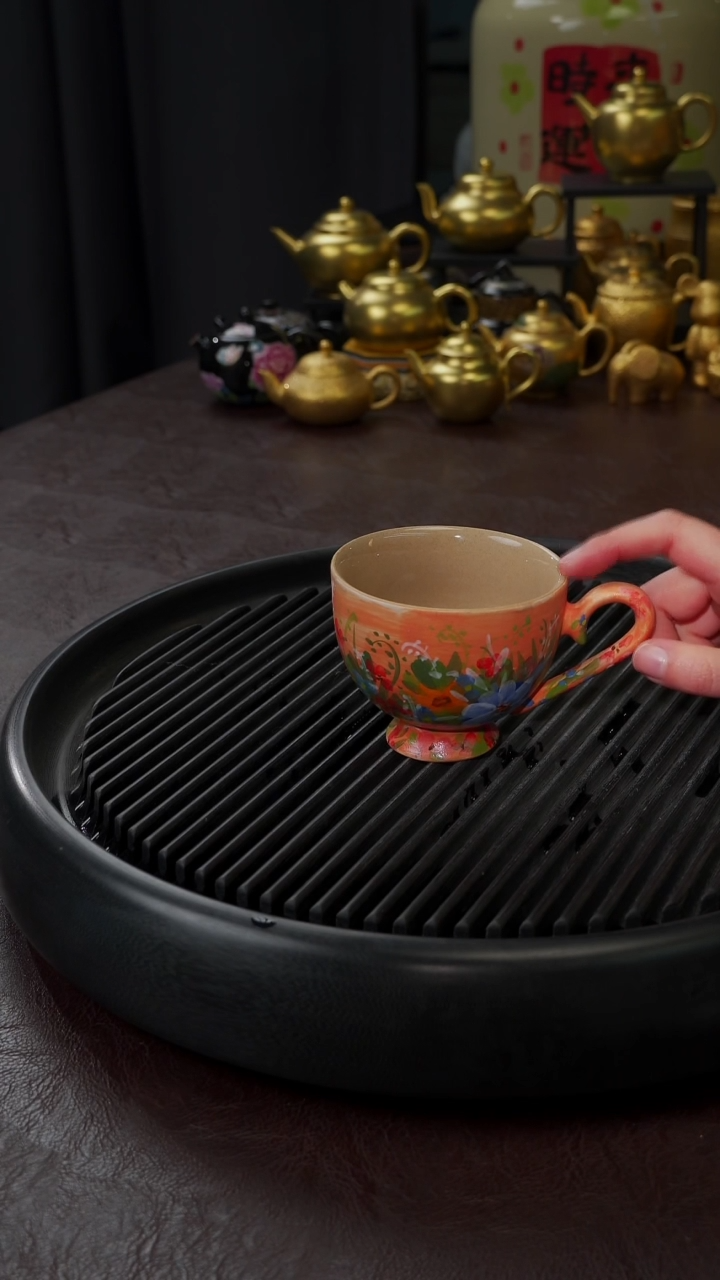 【闪购商品】杯【宜景窑莫奈的花园】手绘马克杯11