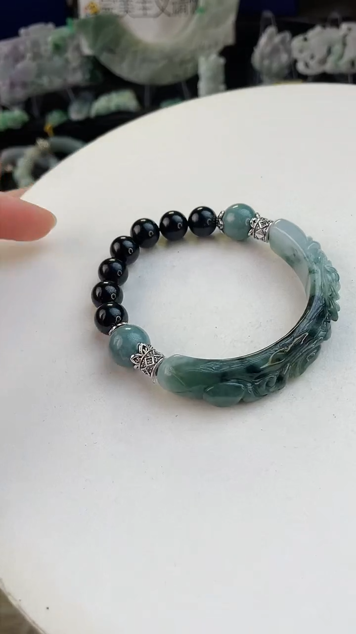 未镶嵌手链翡翠芒*北手工定制默认微瑕主播介绍为准