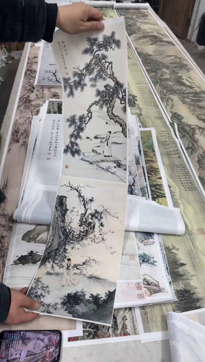 39 陈少梅山水 微喷复刻