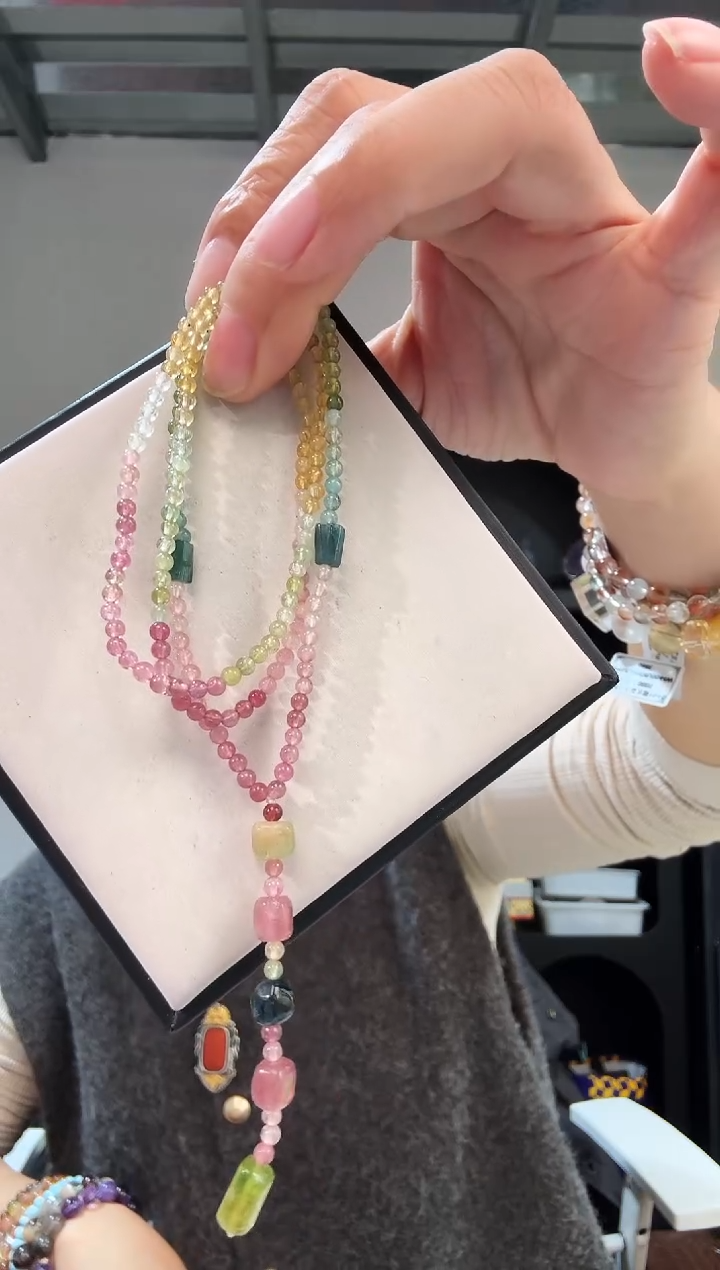 项链未镶嵌碧玺优0349 约3mm