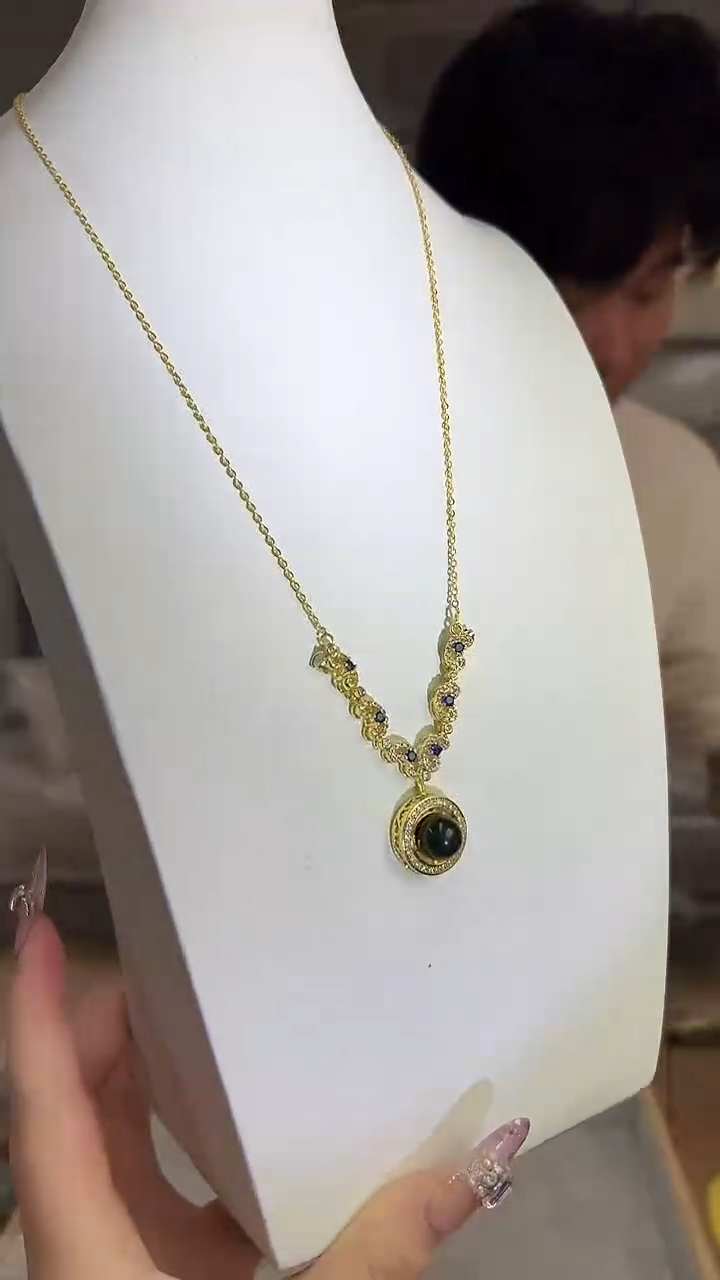 【闪购商品】蓝珀耳饰未镶嵌项链