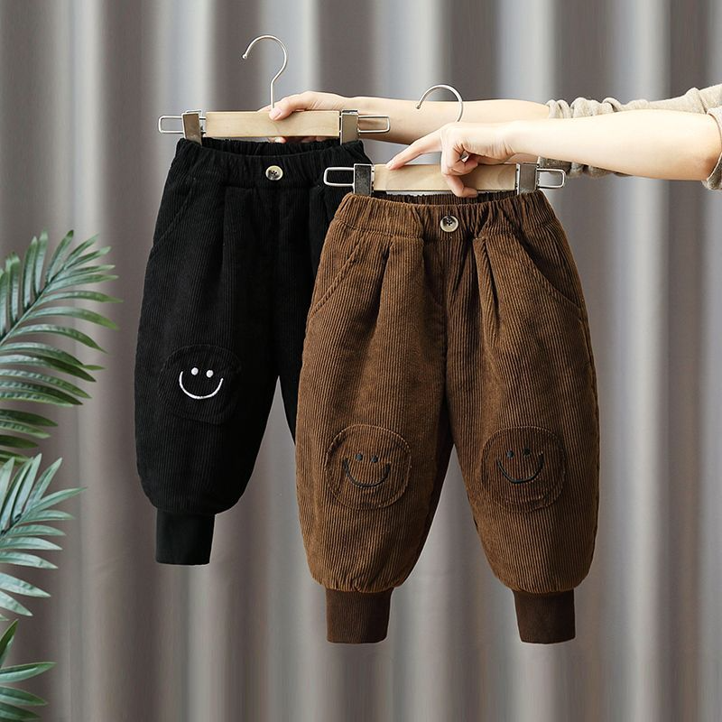 【加厚羊羔绒】清版不补2025宝宝加厚保暖棉裤儿童灯芯绒裤一条过冬