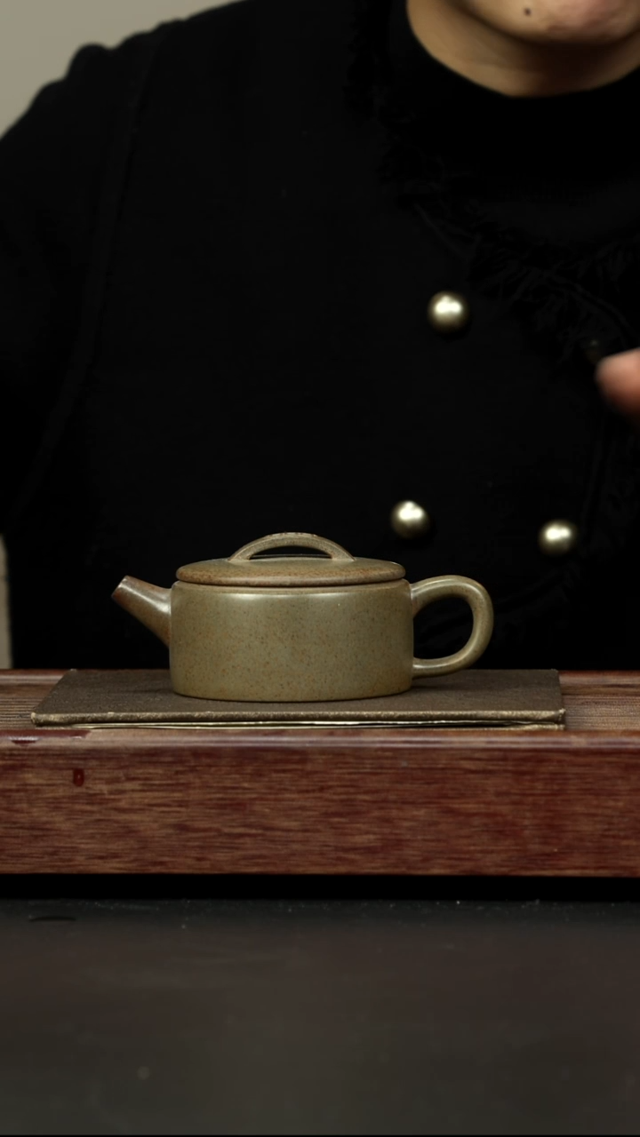 茶壶紫砂蟹壳青柴烧 汉瓦