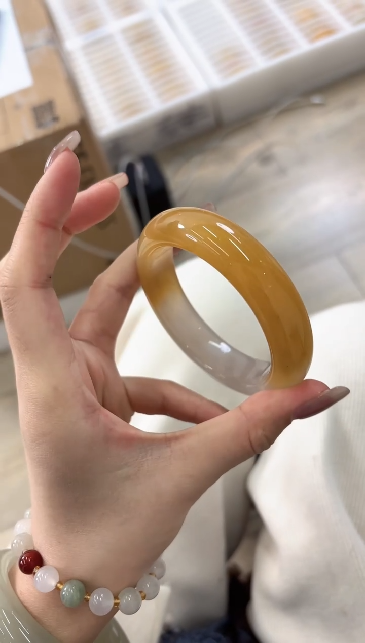 未镶嵌手镯石英质玉19-56HU