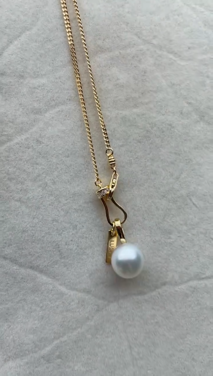 【闪购商品】海水珍珠套链银S925镶嵌A18