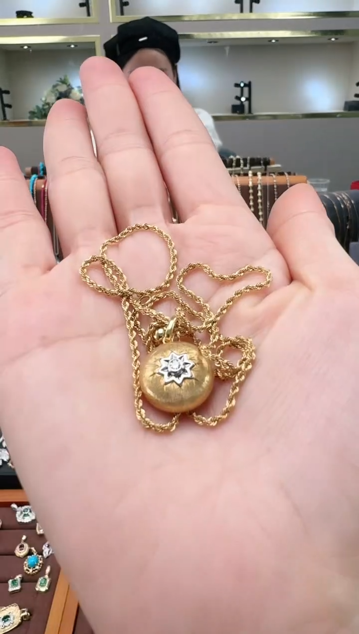 【闪购商品】钻石套链18K金镶嵌钻石