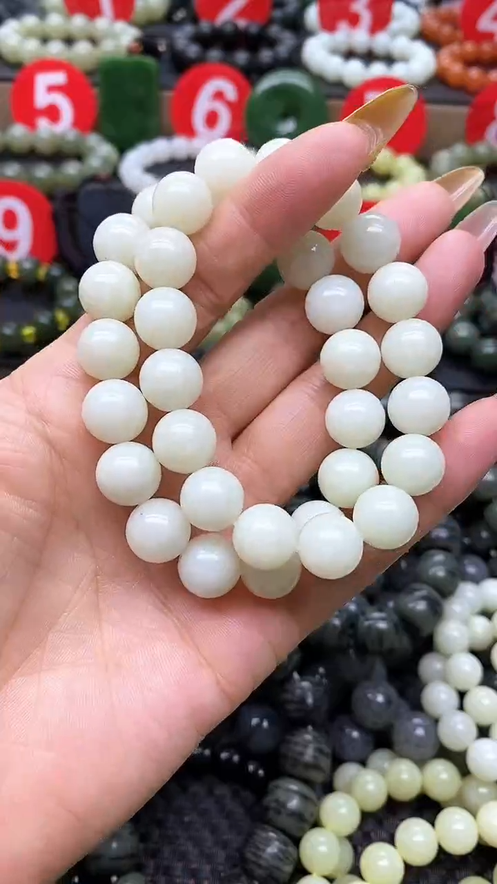 手链未镶嵌和田玉12白多样性发货拍一发一