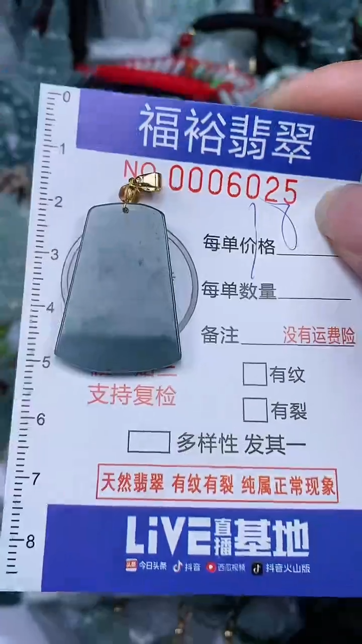 翡翠未镶嵌颈饰...0006025