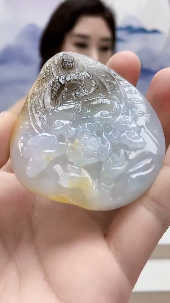 未镶嵌定制翡翠4829bb-毛货挂件29