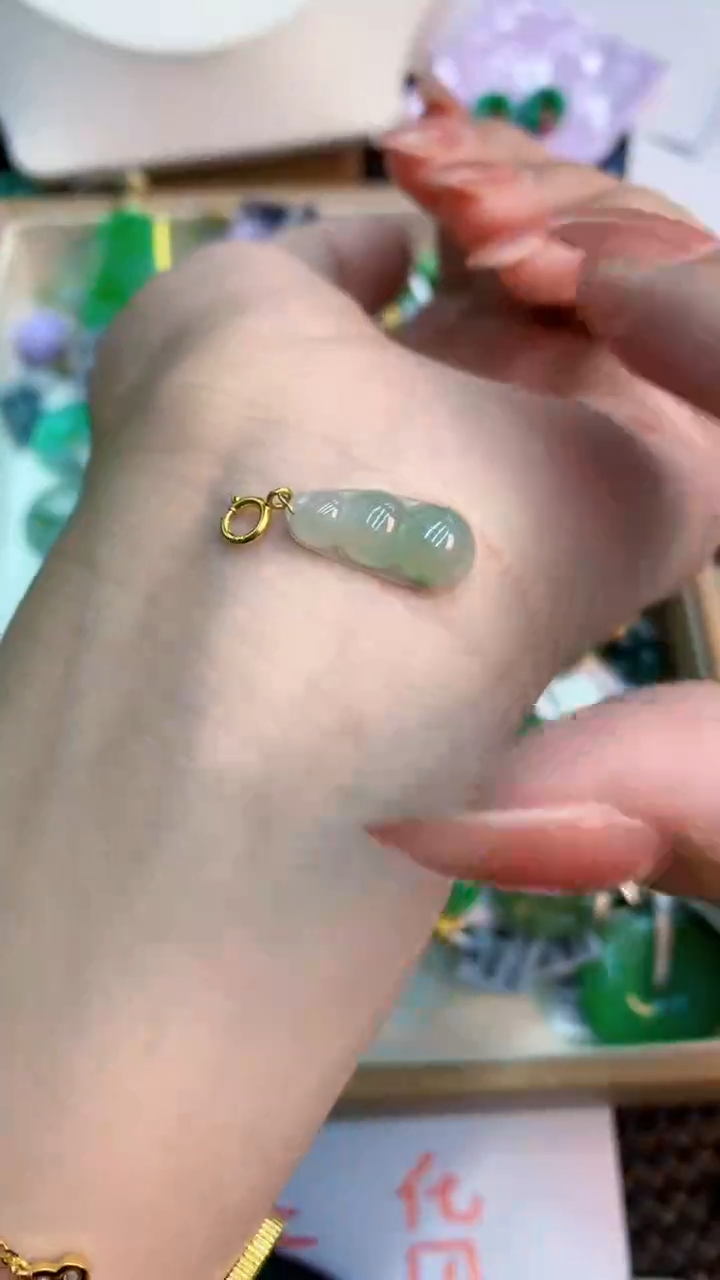 翡翠未镶嵌颈饰          1