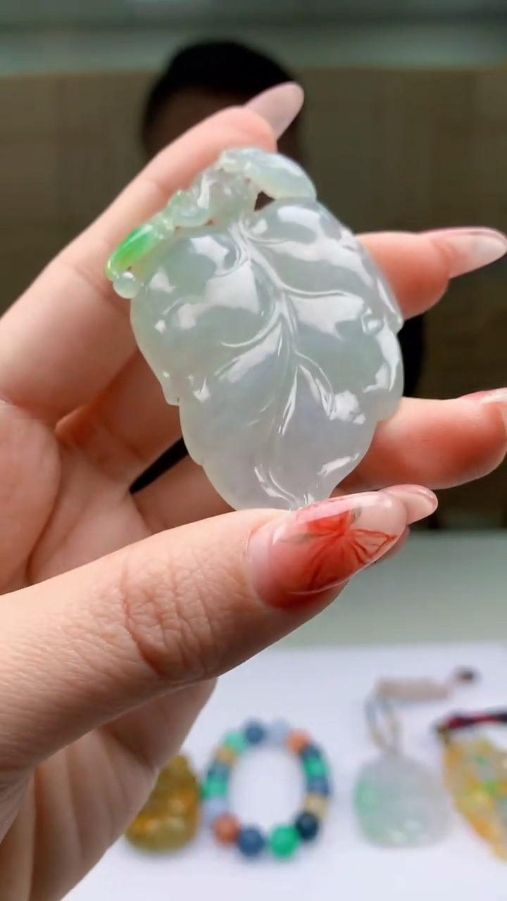 【闪购商品】定制翡翠未镶嵌4969ty-毛货挂件87