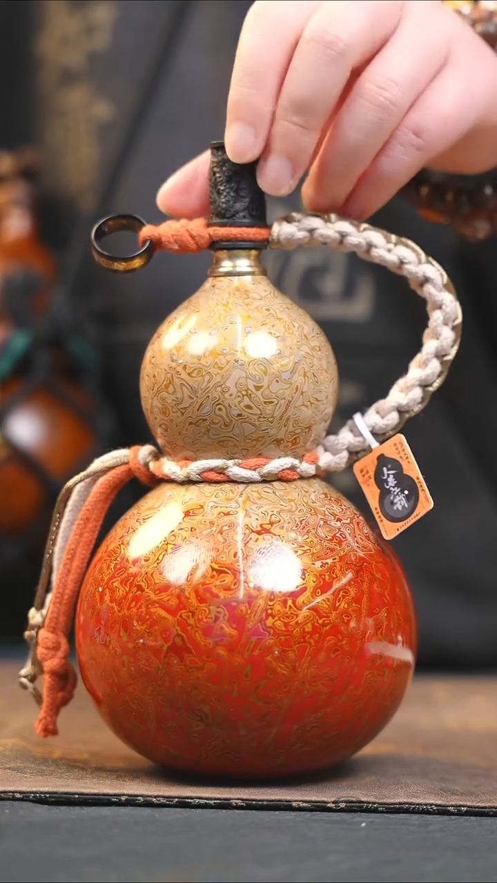 【闪购商品】YH023漆艺酒葫芦不包手串及旋转底座