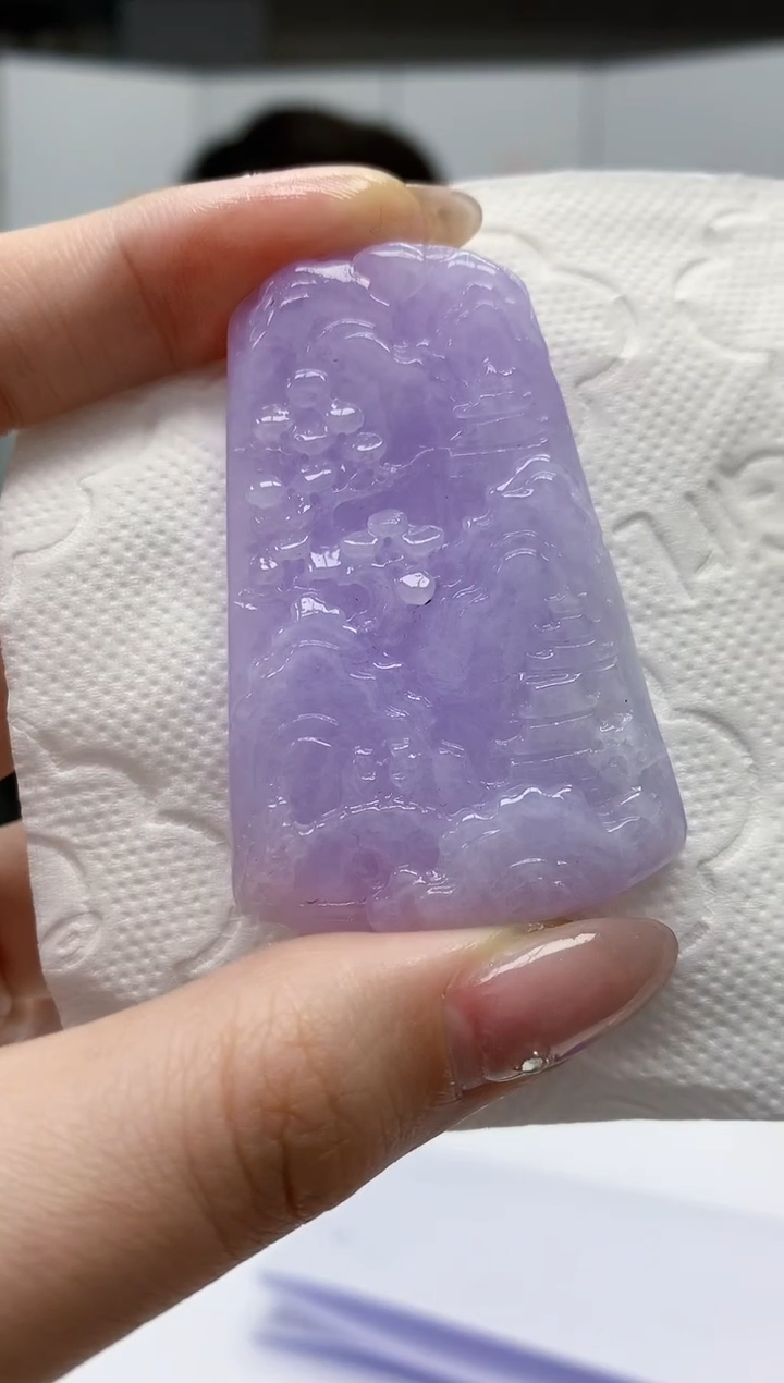 【闪购商品】定制翡翠未镶嵌4915jw-毛货挂件98