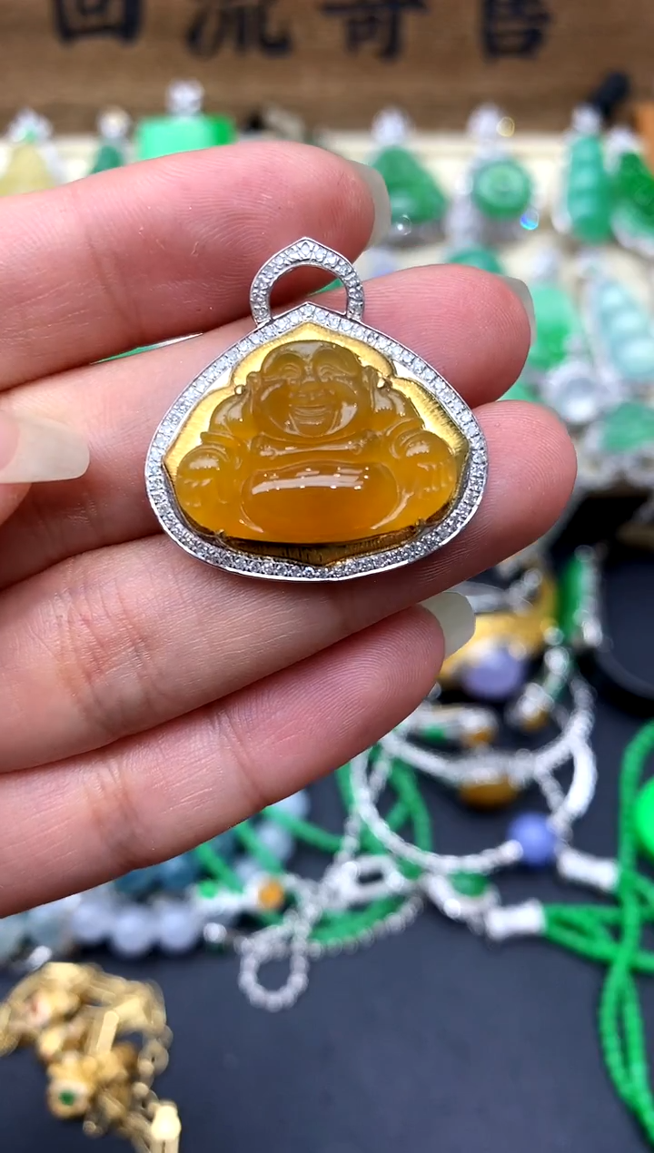 【闪购商品】翡翠颈饰18K金镶嵌363-中国好珍宝