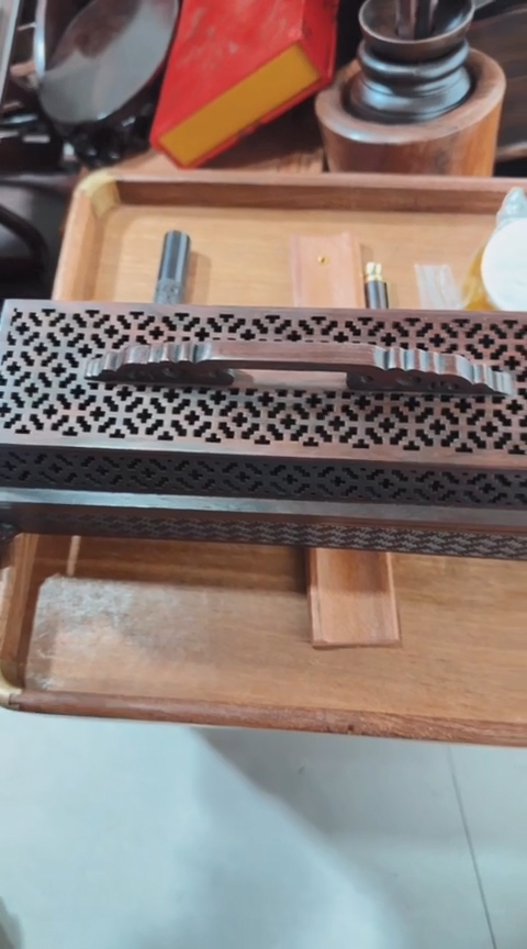 【闪购商品】香榧木DHSZ  四角香炉