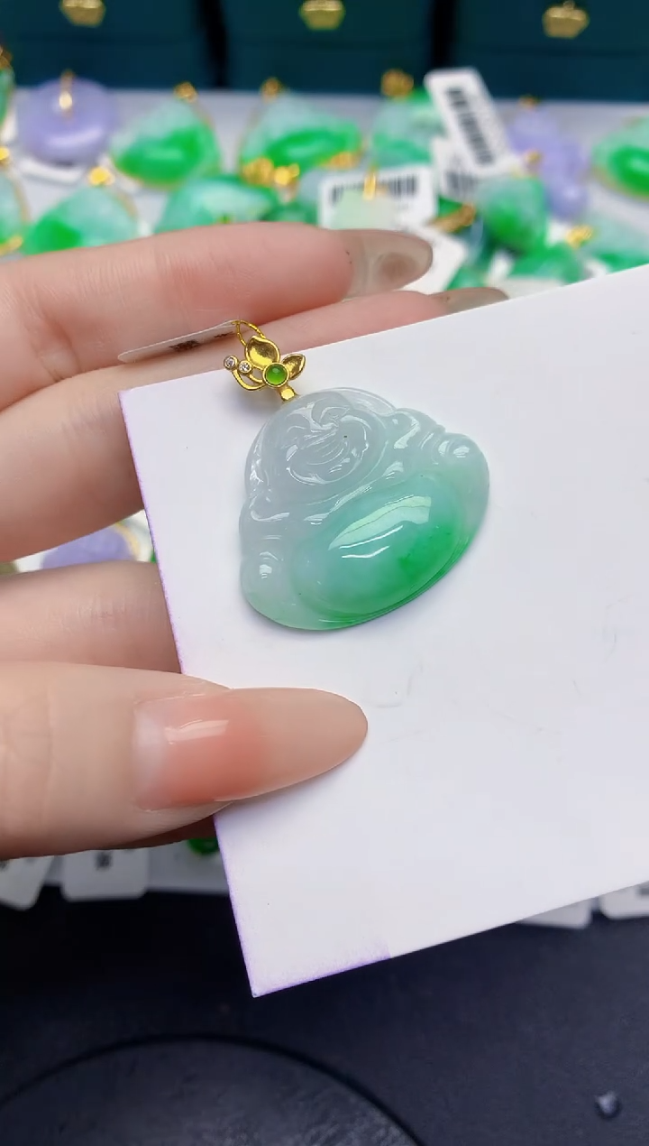 颈饰未镶嵌翡翠缅甸天然翡翠A货