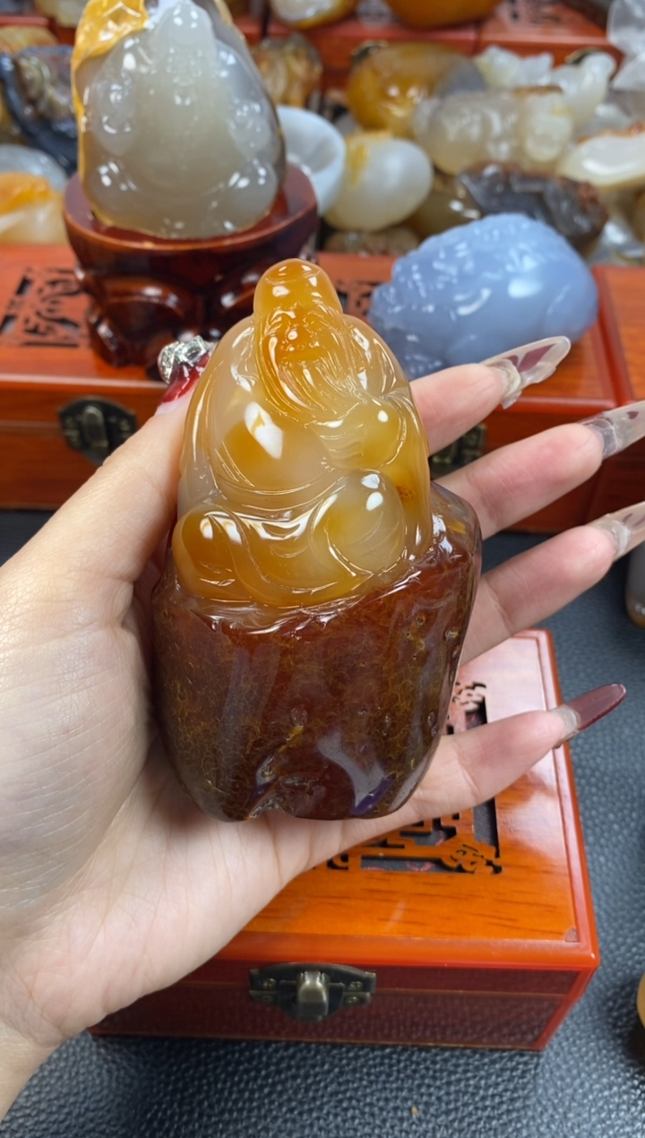 【闪购商品】玛瑙/玉髓摆件未镶嵌00