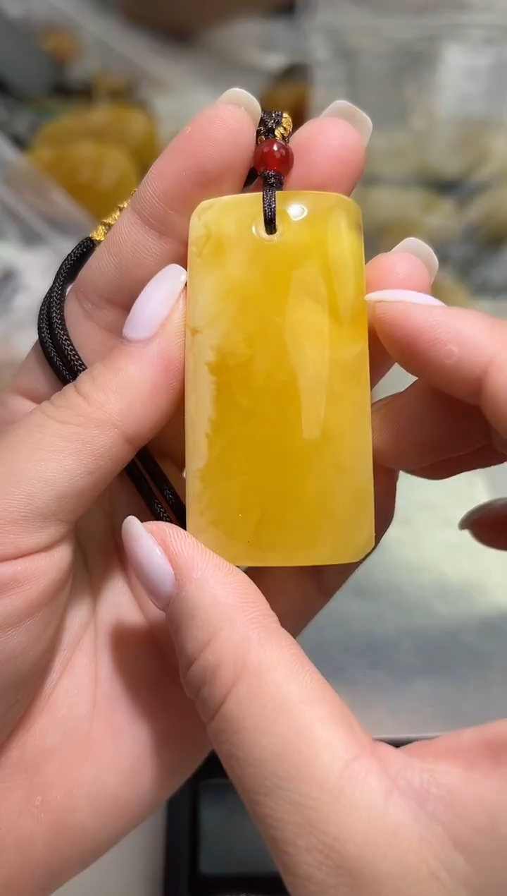 裸石琥珀未镶嵌琥珀蜜蜡吊坠