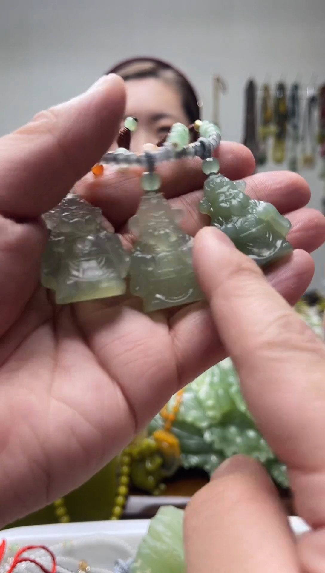 未镶嵌岫玉颈饰多样性发货 拍一发一