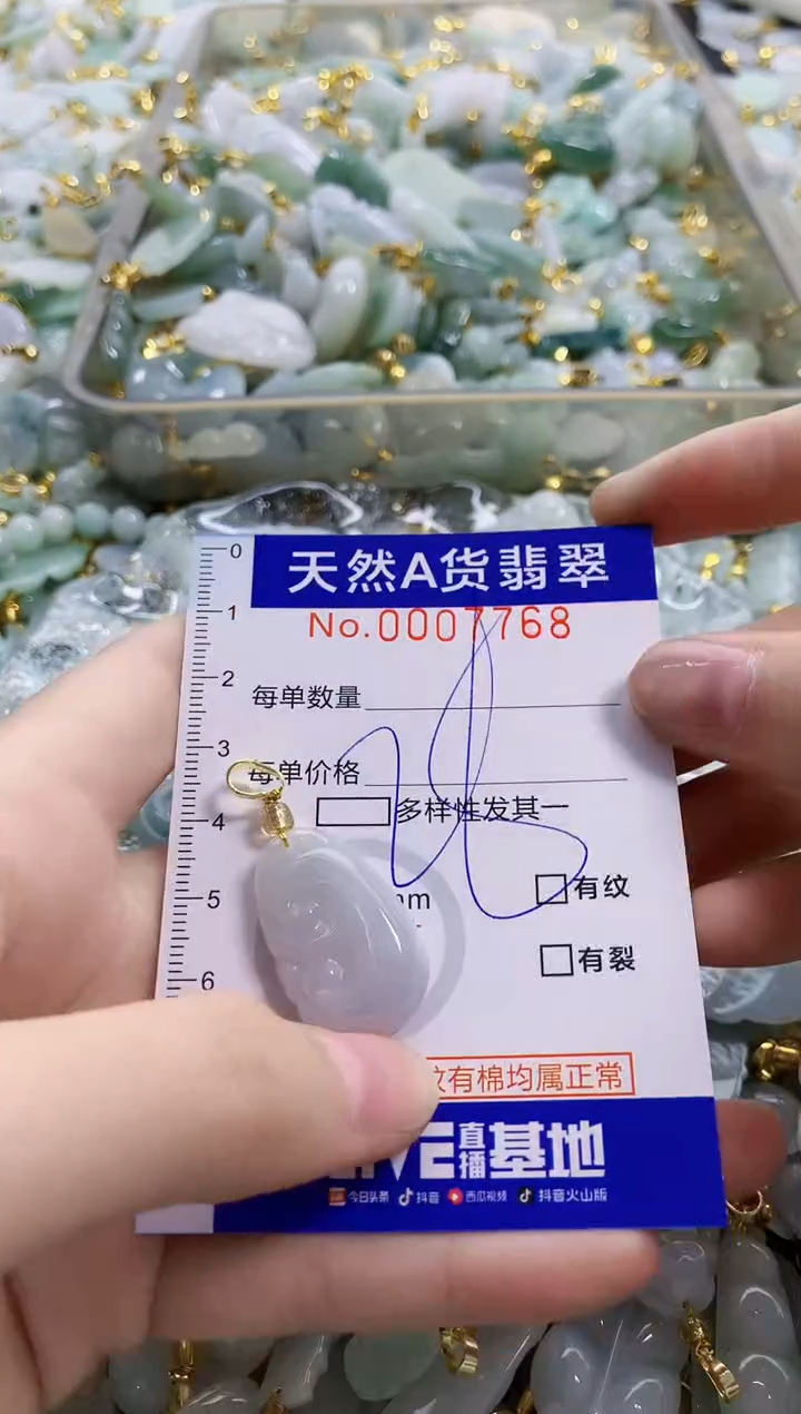 颈饰未镶嵌翡翠天然A货翡翠