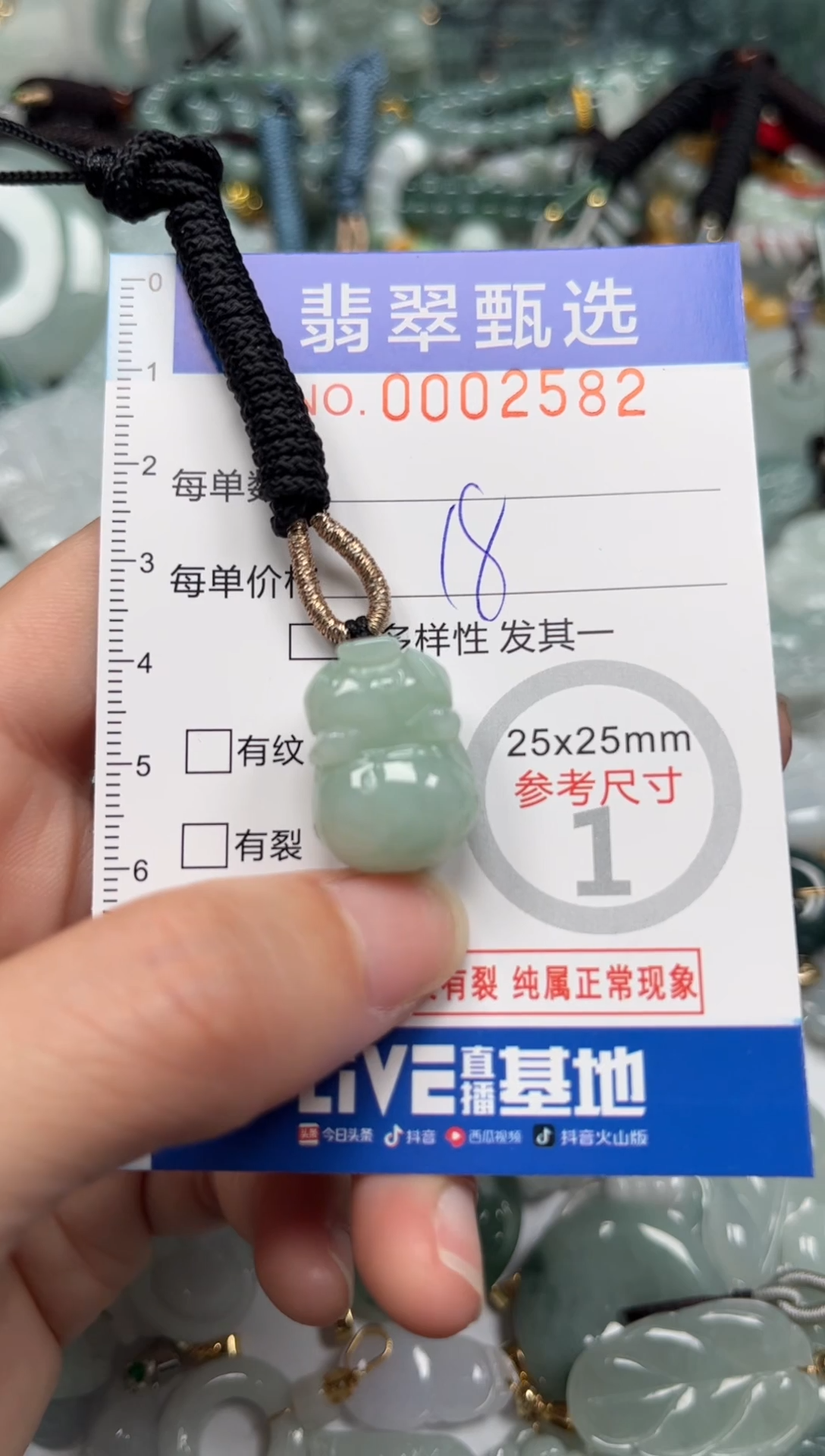 【闪购商品】翡翠颈饰未镶嵌00..2582