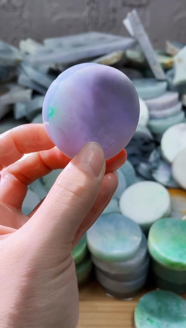 裸石翡翠天**此天然翡翠A货石 南 506