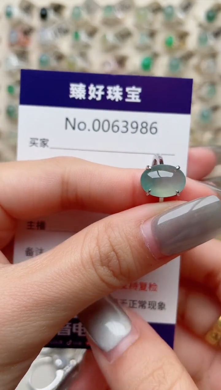 【闪购商品】翡翠戒指银S925镶嵌.........