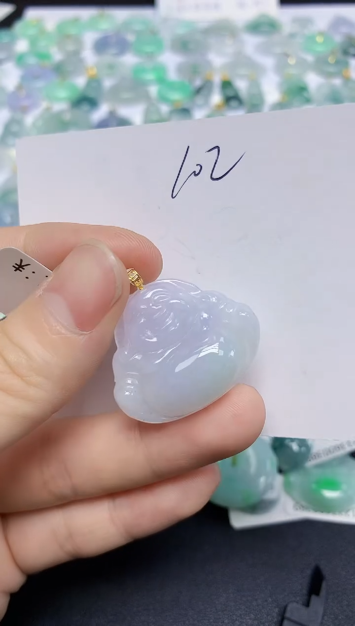 颈饰未镶嵌翡翠天然缅甸翡翠A货翡翠百元以上9元证书费自理