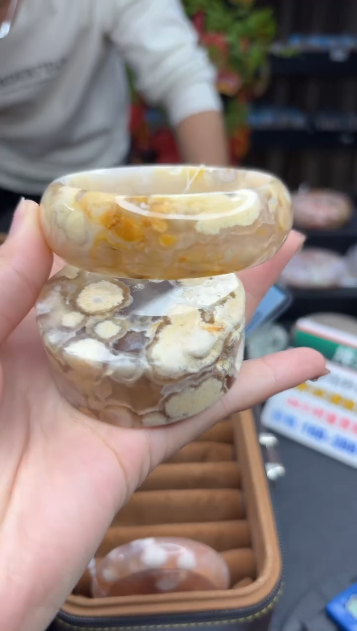 【闪购商品】石英质玉手镯未镶嵌604（60圈赠送镯心）