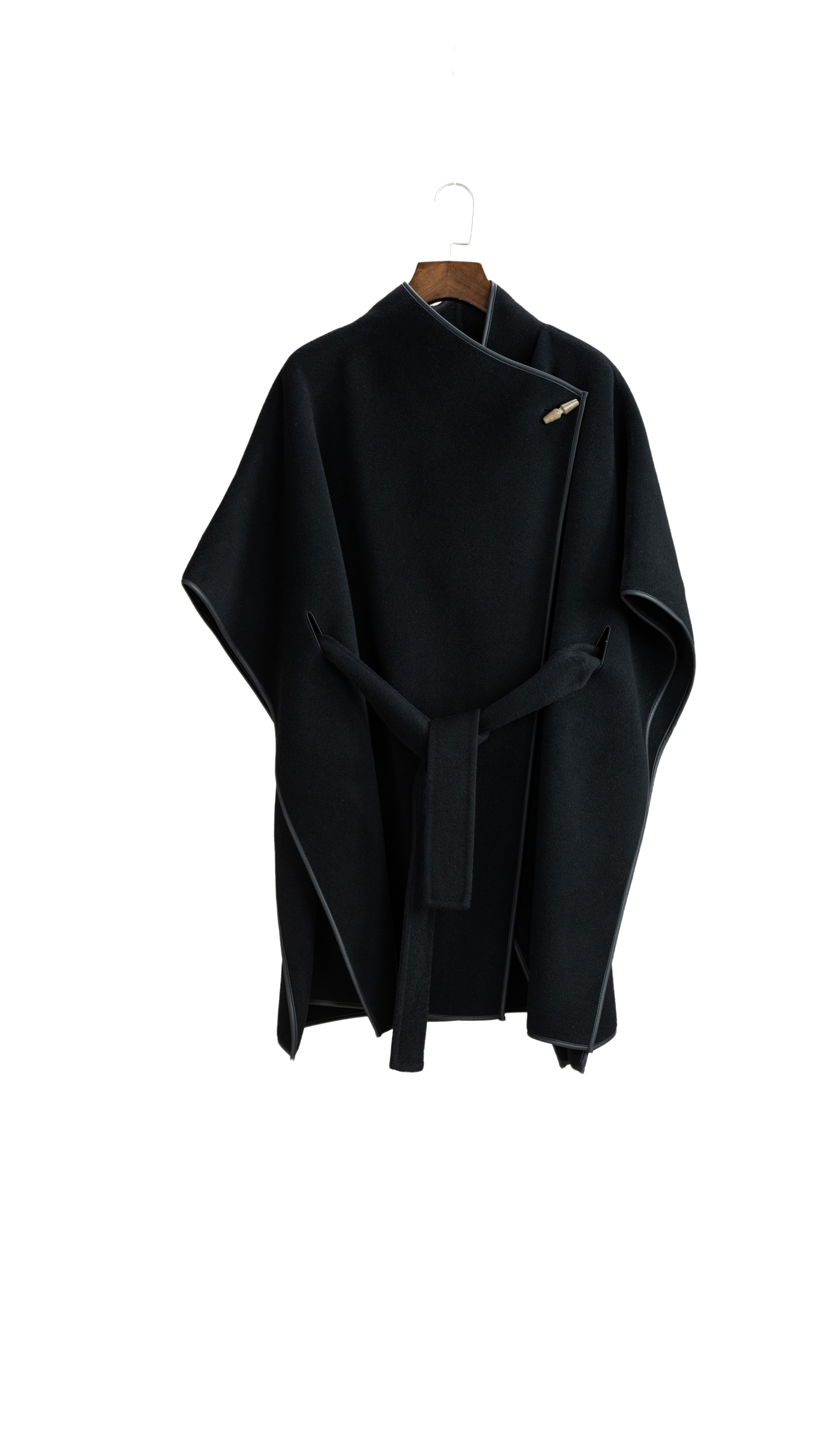 修身型圆领常规美观大袖毛呢外套时尚外套大衣2678