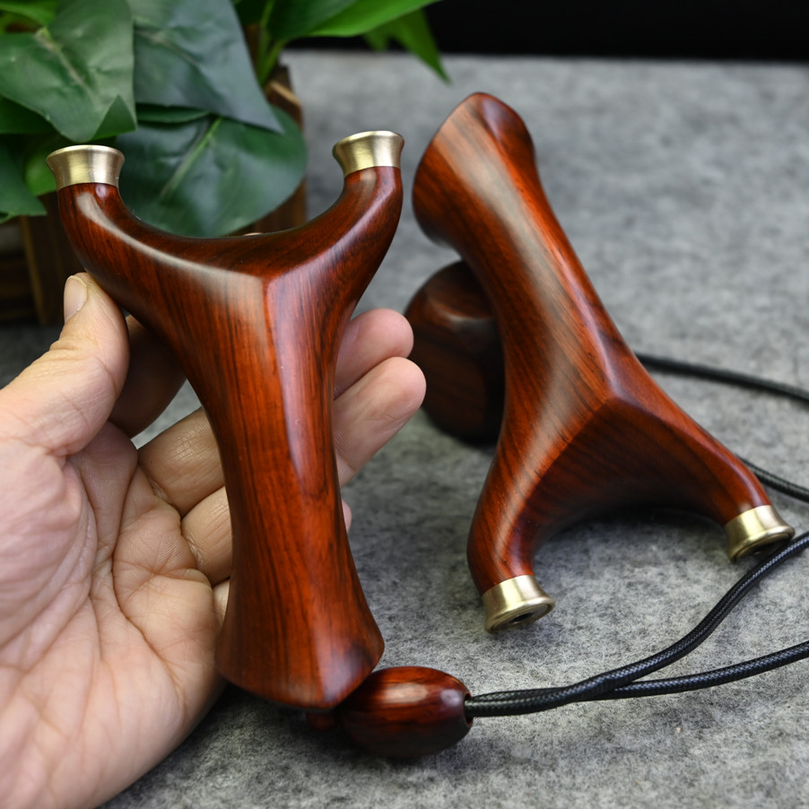 新品弹弓高密紫檀红料快压大款八棱飞虎高品质实木（82.17左右）