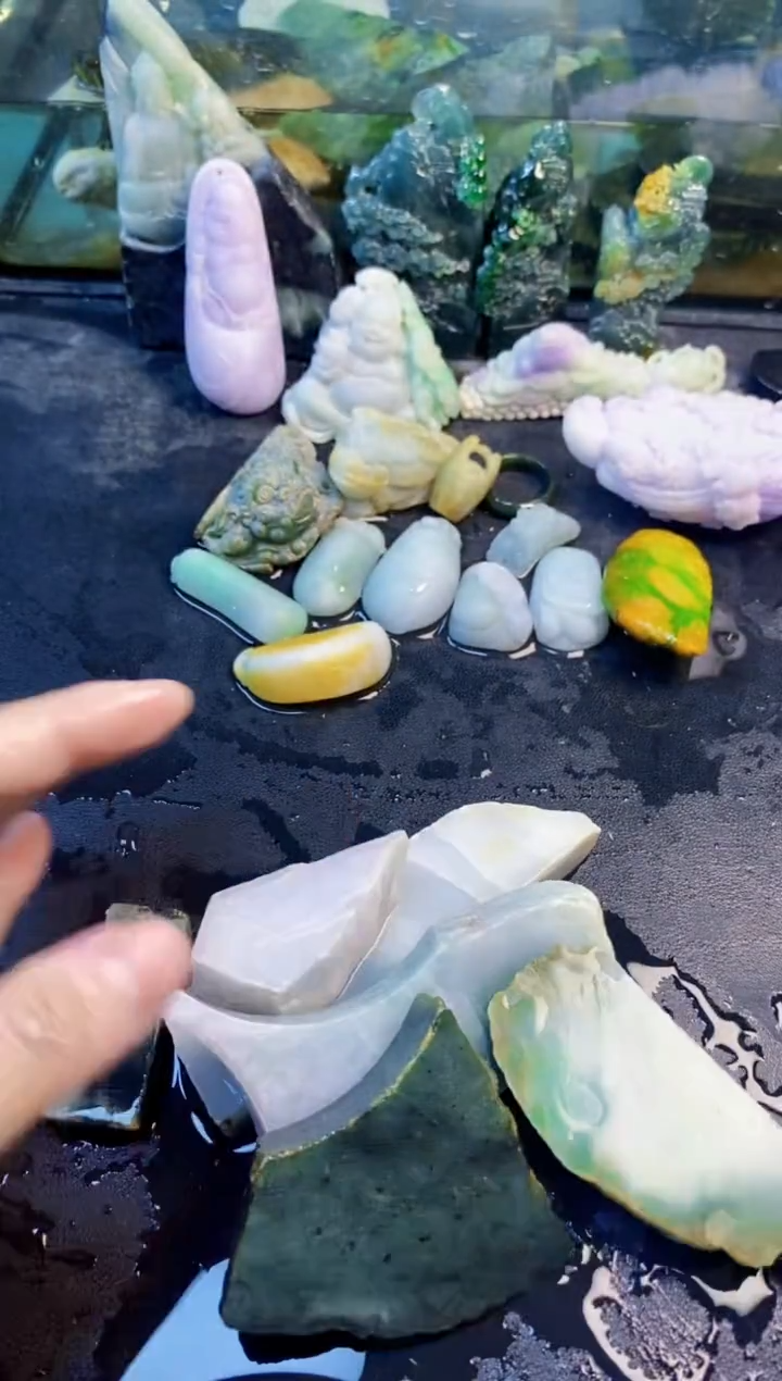 颈饰未镶嵌翡翠天然翡翠024