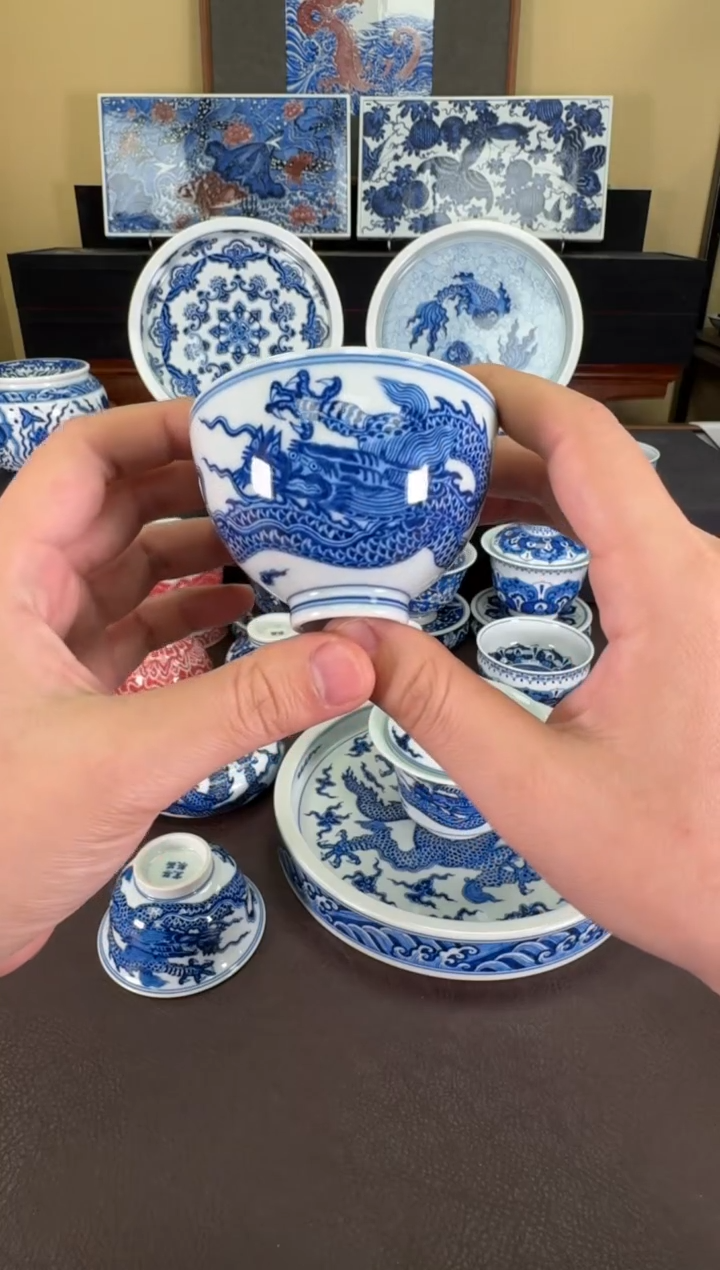 【闪购商品】羿器窑霸王龙鸡心杯