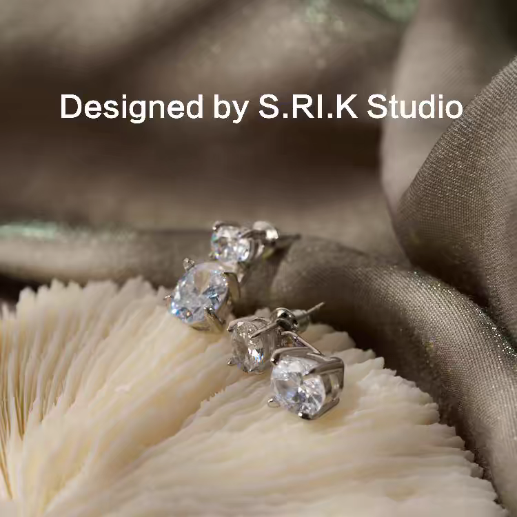 合金锆石耳饰 十里间【独白】简约气质水滴百搭耳环