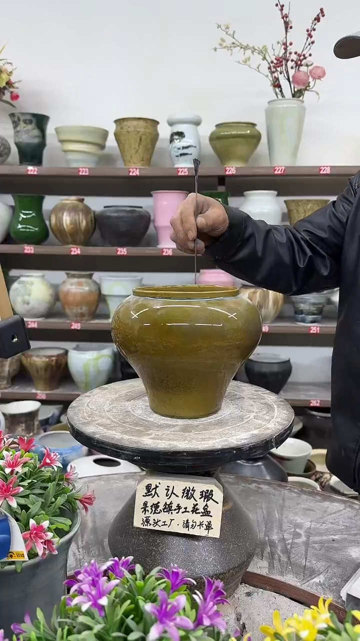 12-22-高16口14瑕-花盆