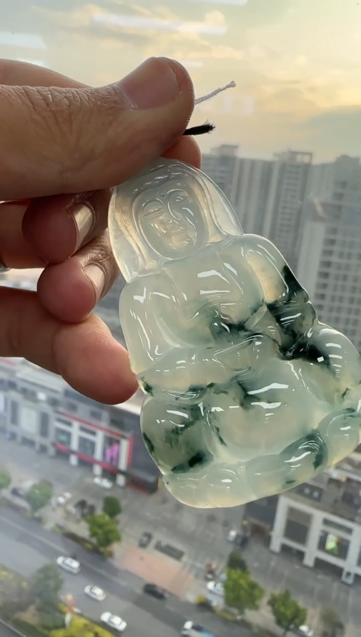 【闪购商品】翡翠颈饰未镶嵌天然翡翠A货孤品一件
