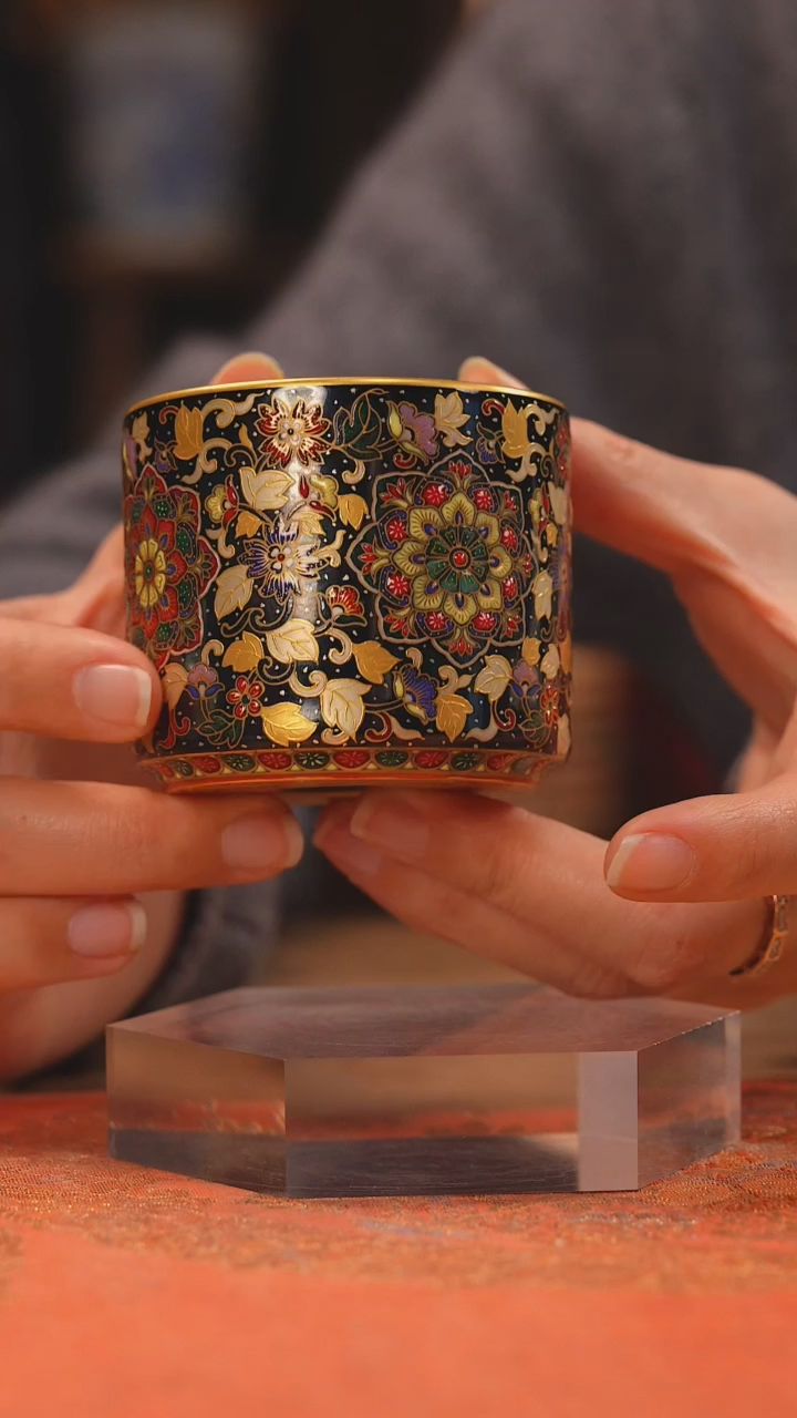 【闪购商品】杯溢珍堂 百花含风直口杯