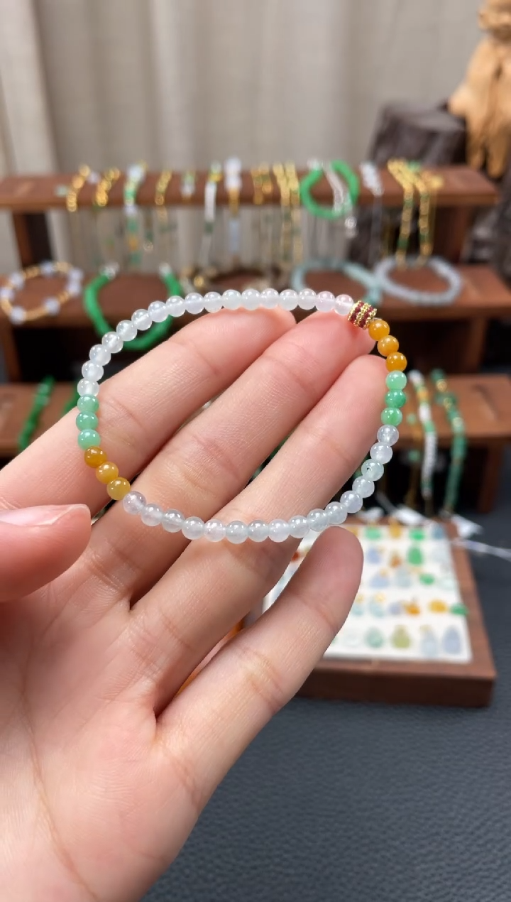 【闪购商品】翡翠套链未镶嵌一个  JK677