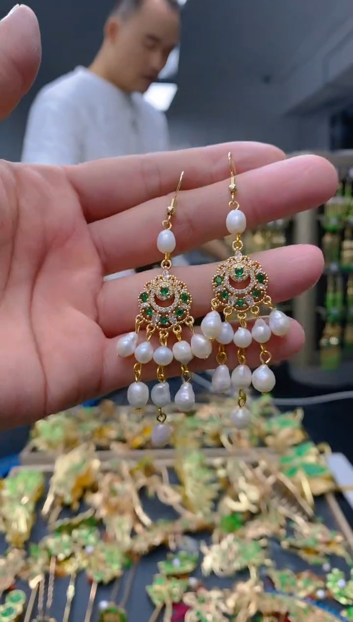 【闪购商品】淡水珍珠耳饰合金69珍珠饰品