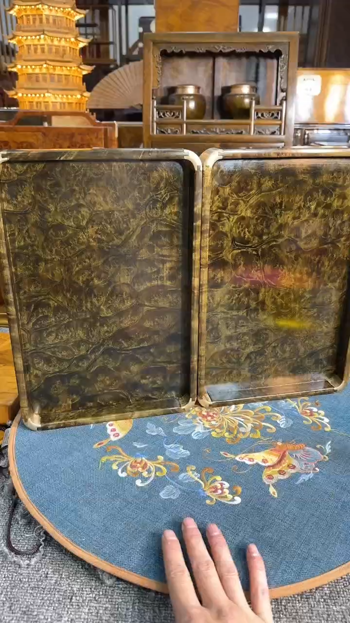 【闪购商品】乌木类成套家具阴沉托盘  s10