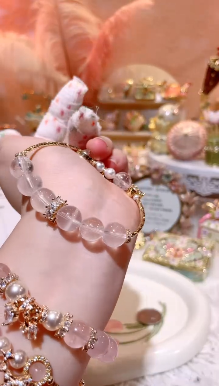 锌合金天然水晶圣诞礼物星莫粉